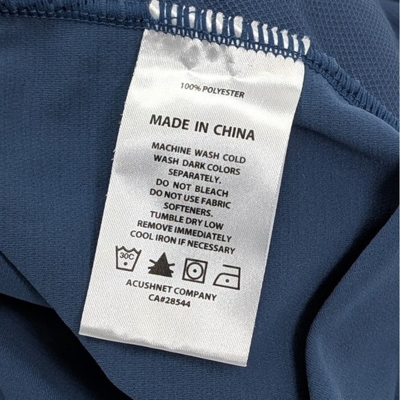 FootJoy Tour Issue Ottoman Knit Vest Mens Navy Blue Full Zip Athletic Fit - Picture 6 of 7